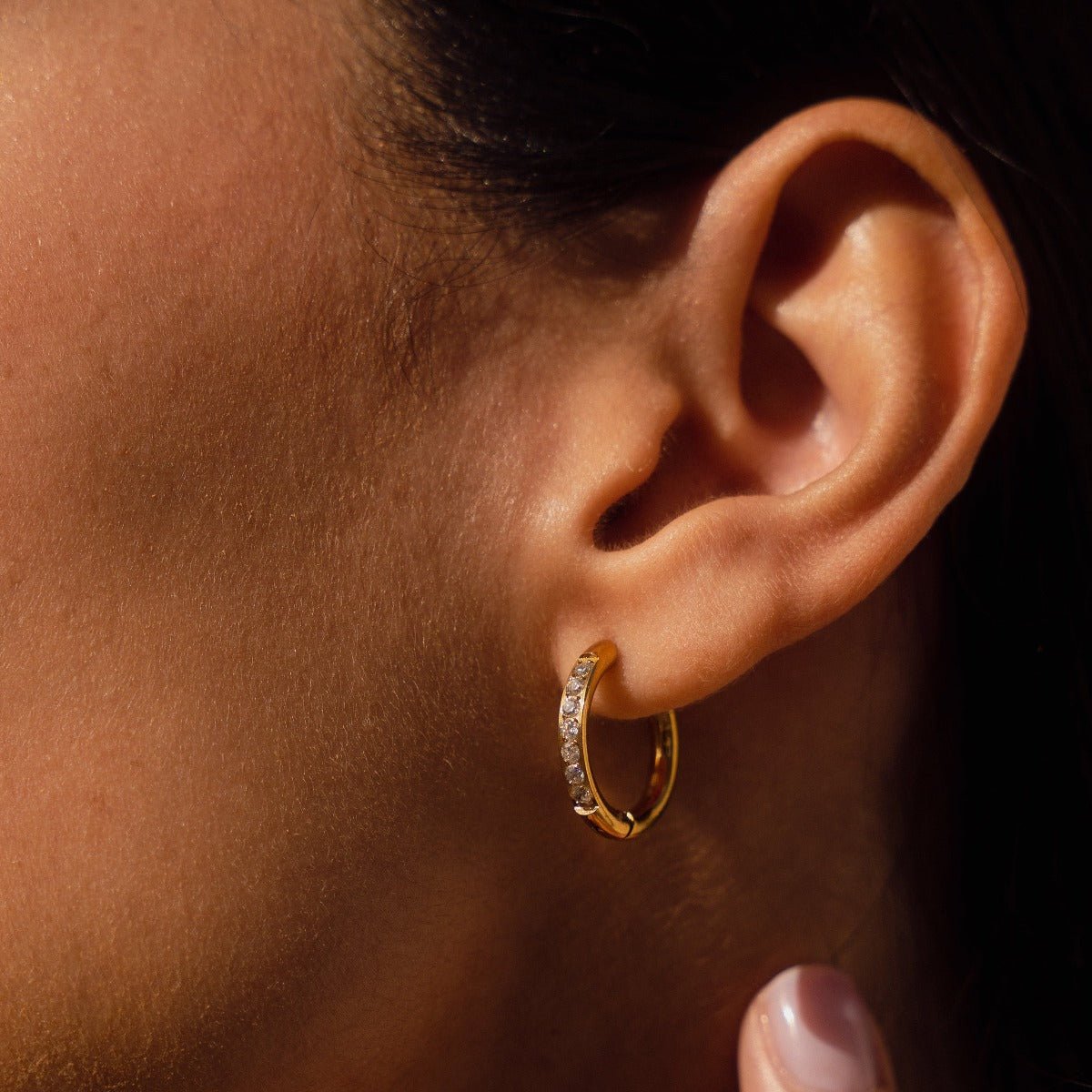Arielle Hoop Earrings — 18K Gold-Plated