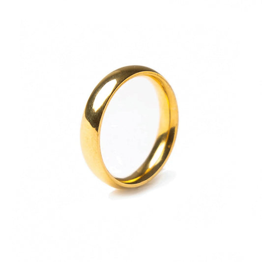 Comfort-Fit Wedding Band — 18K Gold-Plated