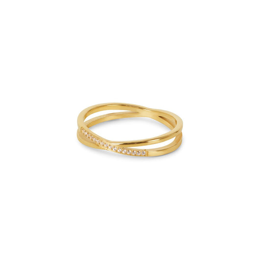 Lucia Double Ring — 18K Gold-Plated