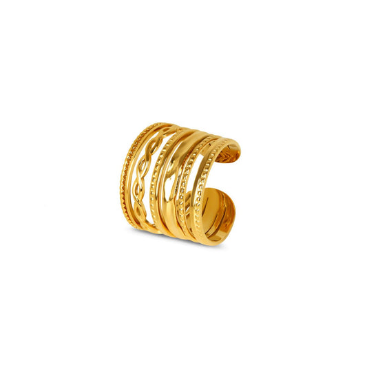 Royale Adjustable Ring — 18K Gold-Plated