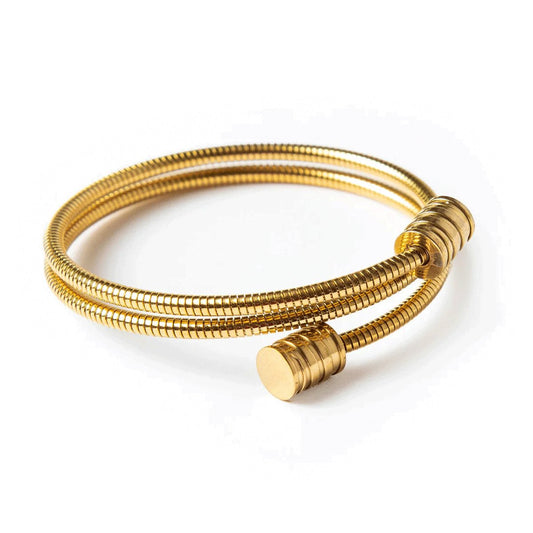 Triple Spiral Cuff - 18K Gold-Plated