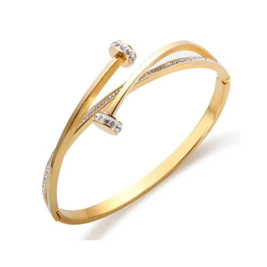 Zirconia Nail Cuff - 18K Gold-Plated