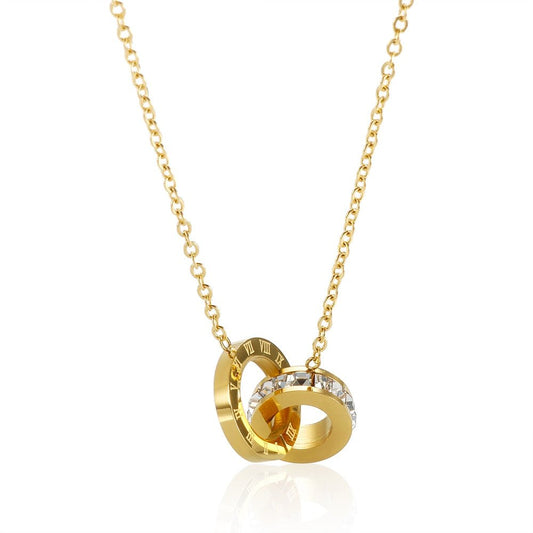 Imperial Zirconia Pendant Necklace - 18K Gold-Plated