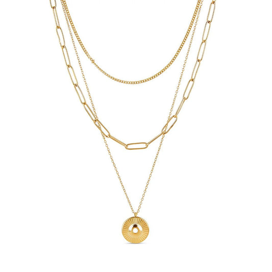 Cleopatra Layered Necklace Set — 18K Gold-Plated
